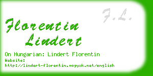 florentin lindert business card